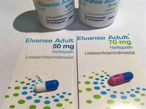 Elvanse 20 / 30 / 40 / 50 / 60 / 70 mg Hartkapseln.